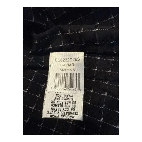 NWT Bugatchi Men's Axel Gingham Check Button-Up Shirt Comfort Stretch 15.5 34/35